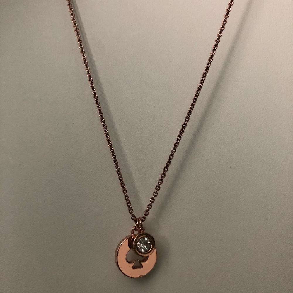 Kate Spade rose gold necklace